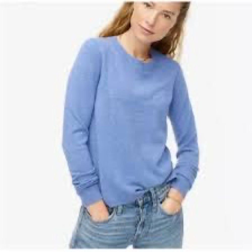 J. Crew Light Blue Crew Neck Sweater. Medium